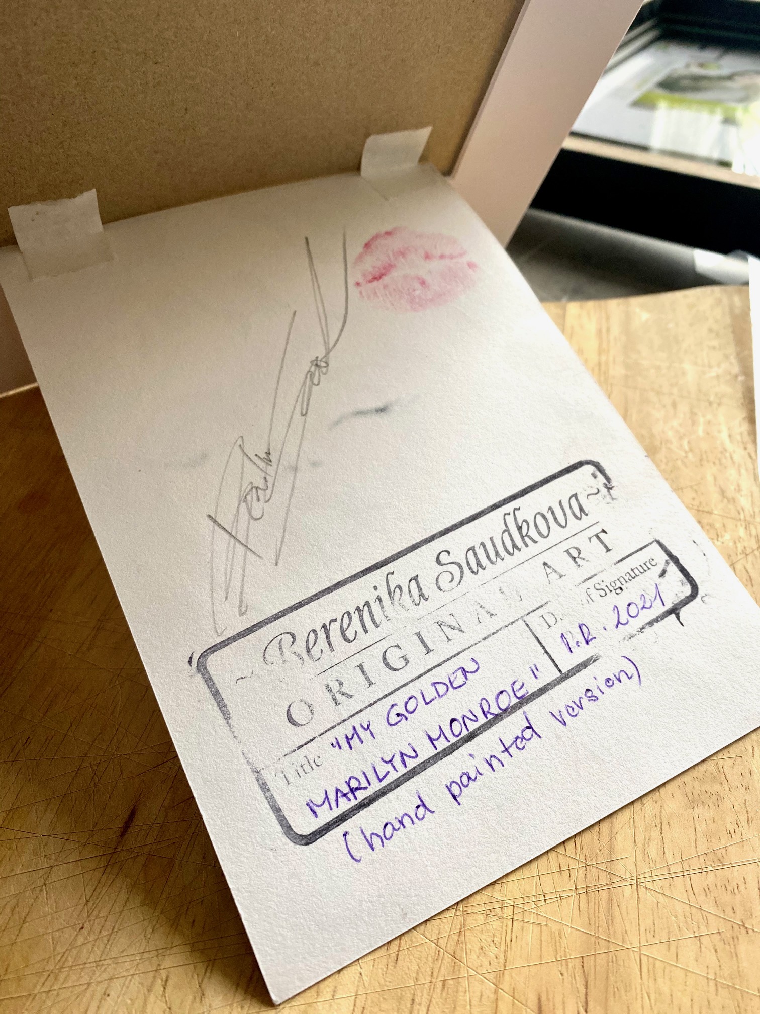 Grafický list - Hand painted version "BERLINA EARINGS"