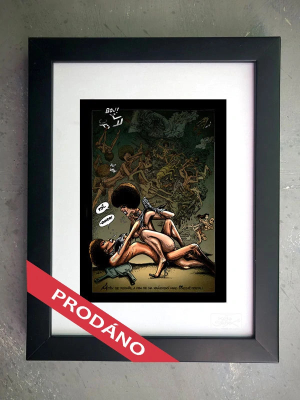 Grafický list - Certified Giclée "ARNAL A DVA DRAČÍ ZUBY pg. 17 color version"