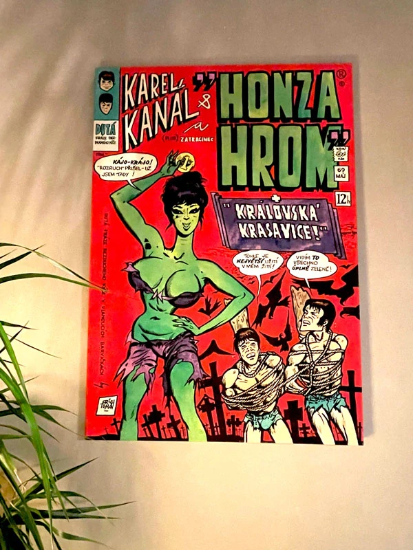 GICLEÉ PRINT NA PLÁTNO "KRÁLOVSKÁ KRASAVICE"