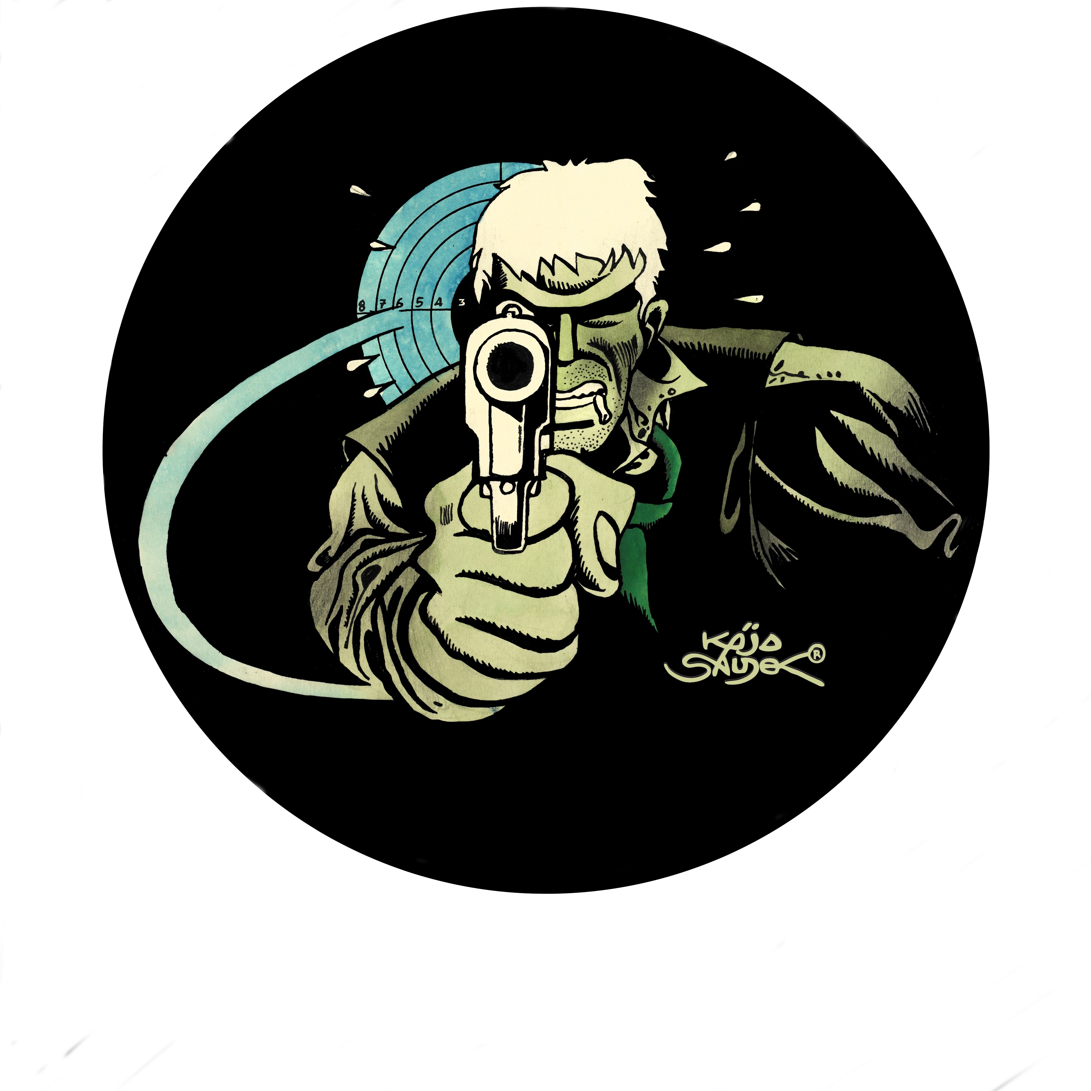 Placka "Pistolník" 35mm