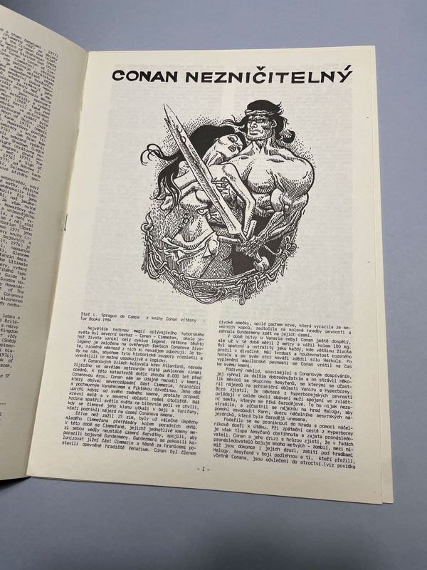 Sešit "Conan - Rudé hřeby - Red nails" První vydání 1988