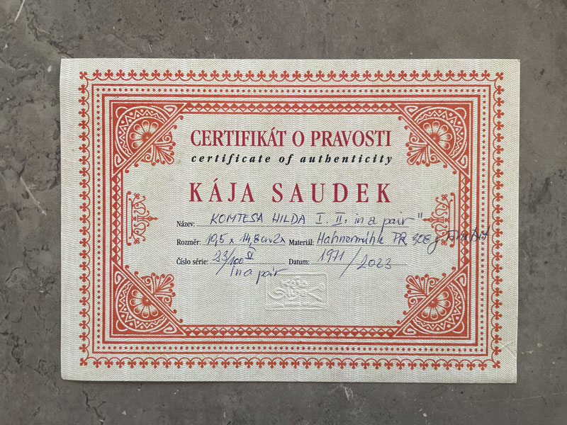 Grafické listy " KOMTESA HILDA I. a II. color mutation - in a pair"