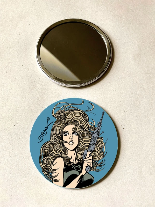 Dámské zrcátko "Barbarella blue"