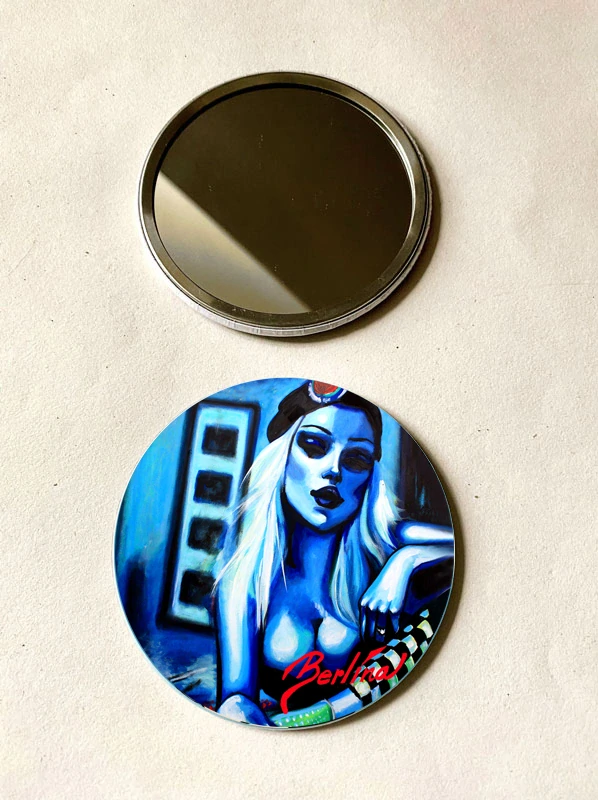Dámské zrcátko "No Blue Beer - podpis"