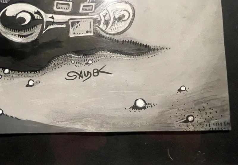 Originální kresba Káji Saudka "Adios Amigo - Cuba 2001"