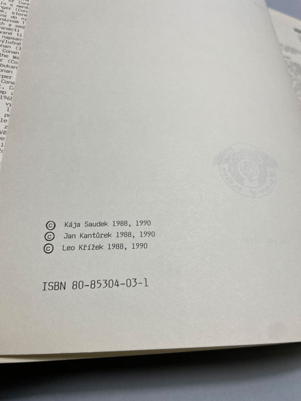 Sešit "Conan - Rudé hřeby - Red nails" Druhé vydání 1990