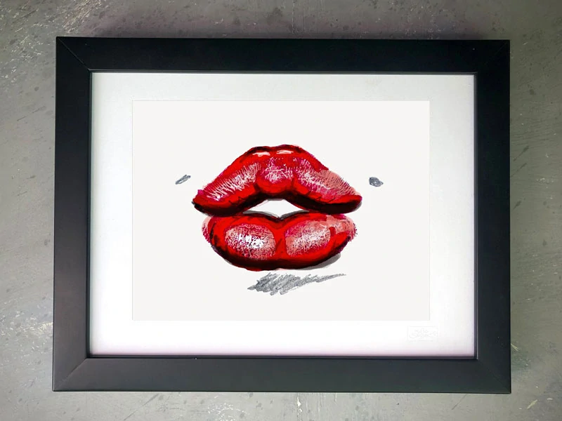 Triko dámské "American lips"