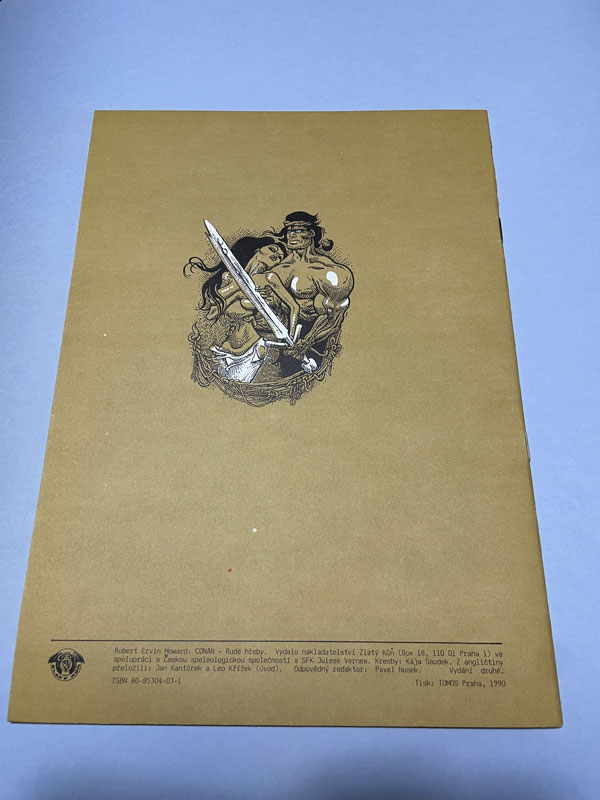 Sešit "Conan - Rudé hřeby - Red nails" Druhé vydání 1990