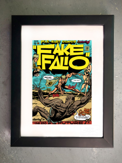 Grafický list - Certified Giclée "FAKE FALIO - The end of the future!"