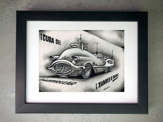 Grafický list - Certified Giclée "CUBA SI YANKEE NO!"