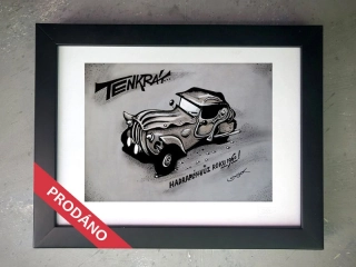 Grafický list "TENKRÁT HADRAPLÁN - VŮZ ROKU 1960!"