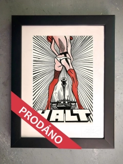 Grafický list "HALT"