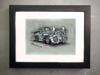 Grafický list - Certified Giclée "ROHATÁ GAZELA"