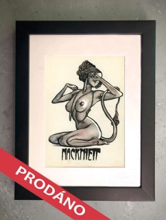 Grafický list "NACKHEIT"