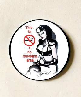 Dámské zrcátko "This is a no smoking area"