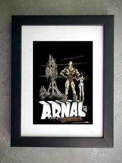 GRAFICKÝ LIST  - Certified Giclée  "ARNAL A DVA DRAČÍ ZUBY cover black"