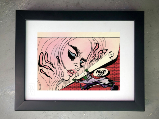 Grafický list - Certified Giclée " HOLD IT"